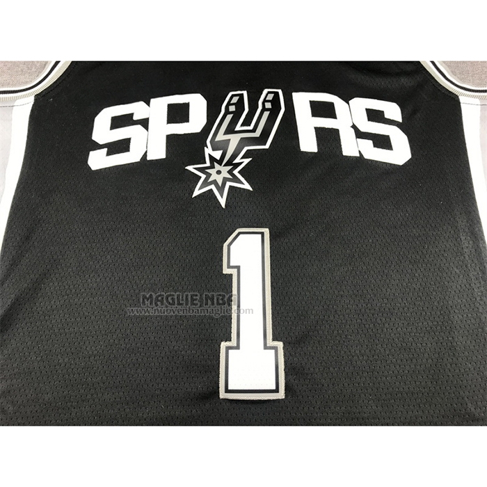 Maglia
 Victor Wembanyama NO 1 San Antonio Spurs Icon 2022-23 Nero
